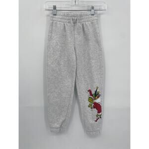 The Grinch Gray Fleece Jogger Pants Sweatpants Sweats Small